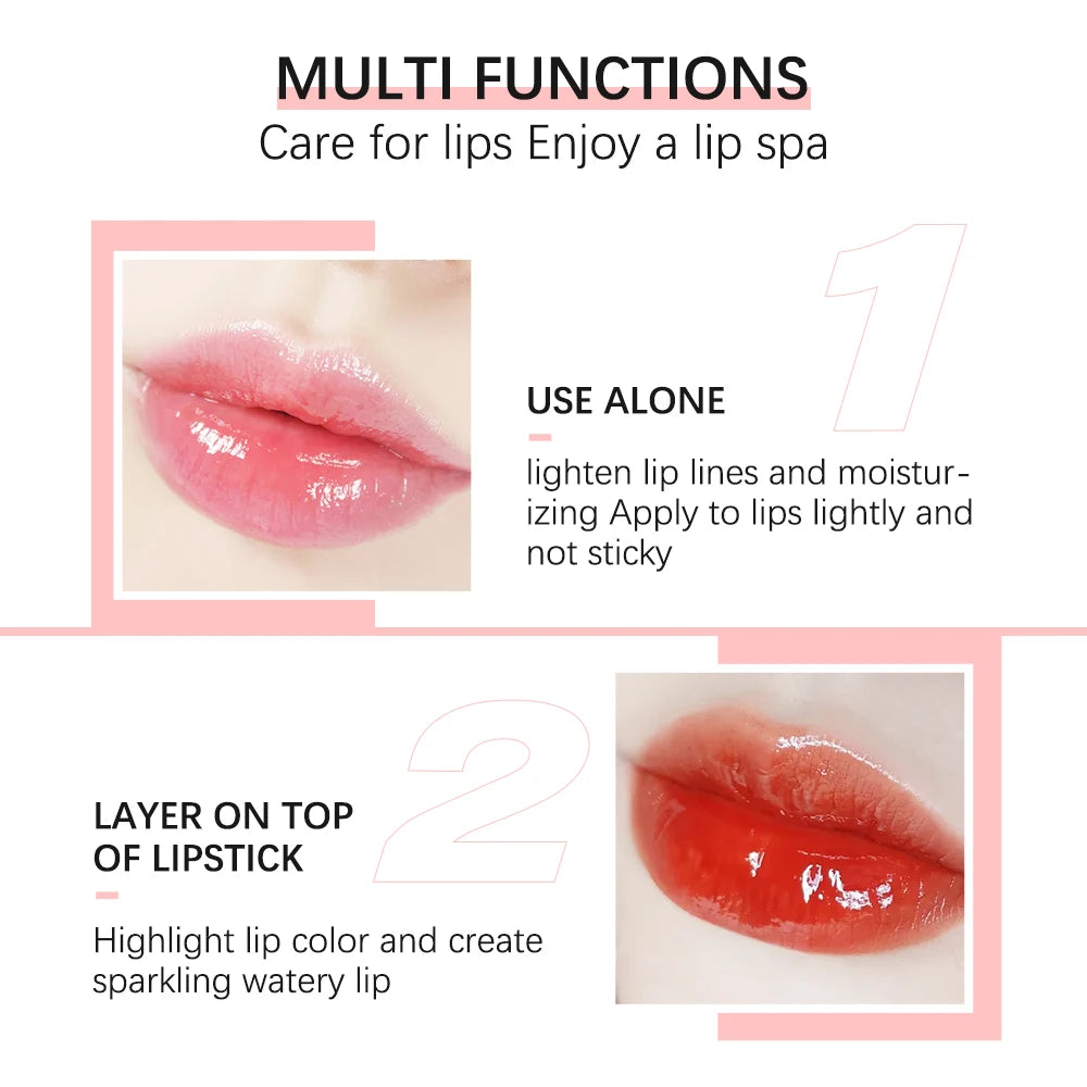 Lakerain Crystal Lip Oil – Hydrating Plumping Gloss 6ml Lip Oil Gloss SWANS