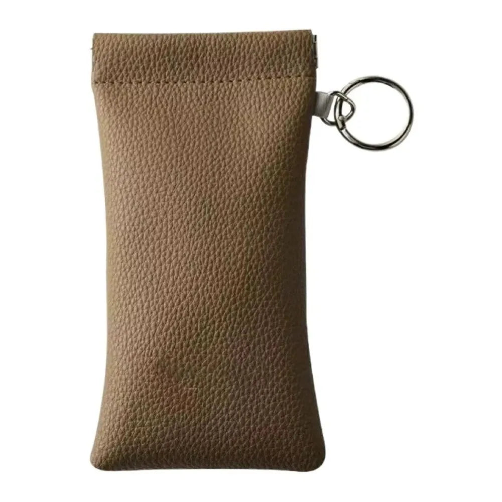 Soft PU Leather Sunglasses Case with Cleaning Cloth – Unisex Eyewear Case SWANS