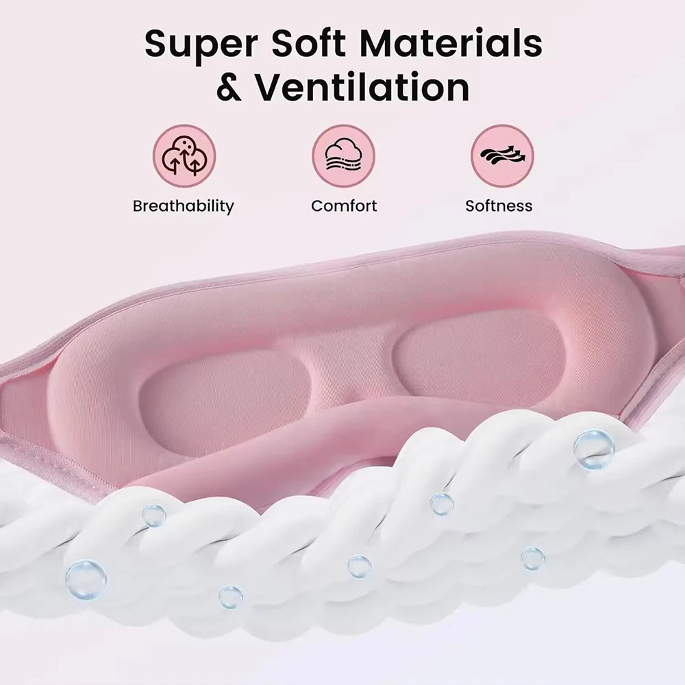 SWANS 3D Contoured Sleep Eye Mask – 100% Light Blocking Sleep Eye Mask SWANS