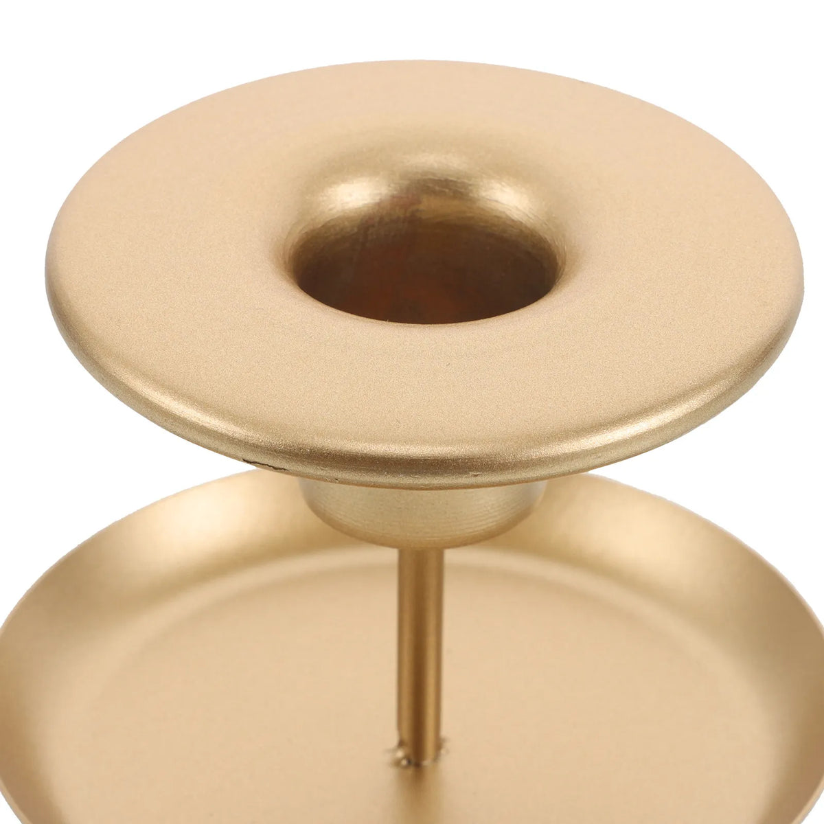 2-Pack Nordic Gold Iron Taper Candlestick Holders | Table Decor Taper Candlestick Holder SWANS