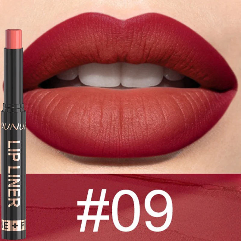 Velvet Matte Dual-Tone Lip Liner – Gradient Ombré Pencil Lip Liner Pencil SWANS 09