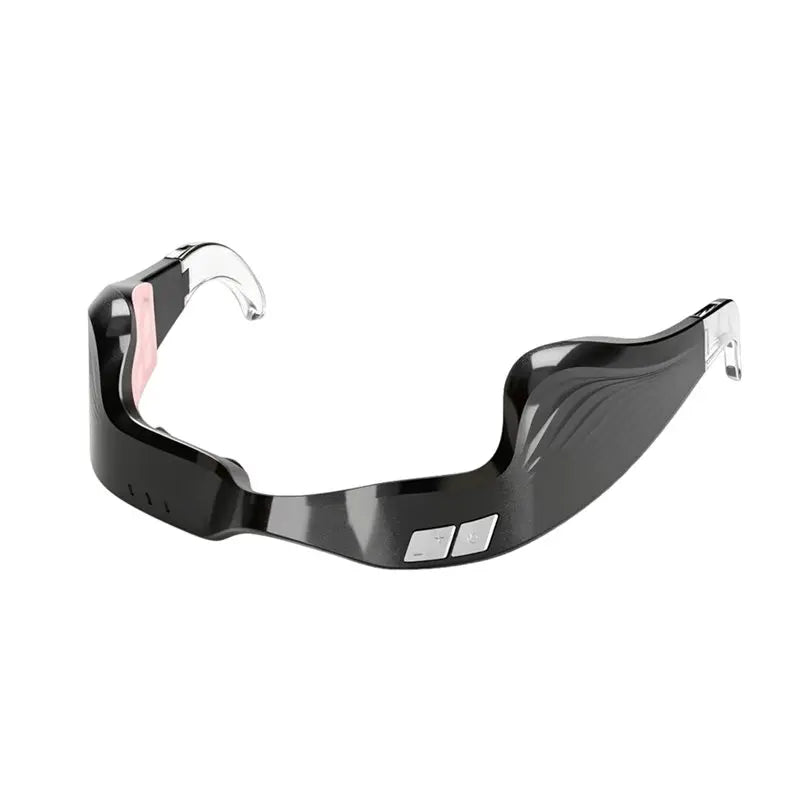 SWANS 650nm Under Eye Red Light Therapy Glasses Device Red Light Therapy Device SWANS Black