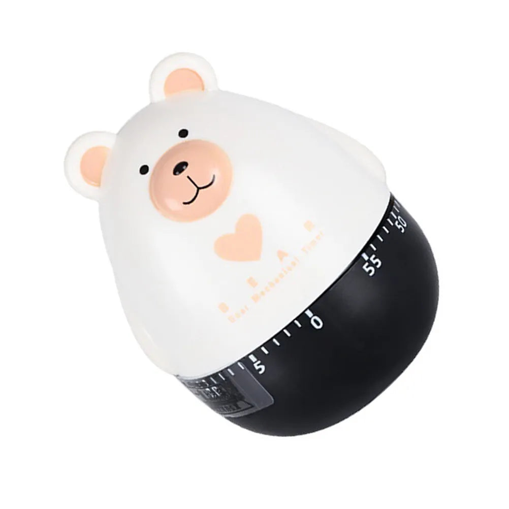 Bear Shape Mechanical Kitchen Timer – Cute Cartoon Countdown Mechanical Kitchen Timer SWANS