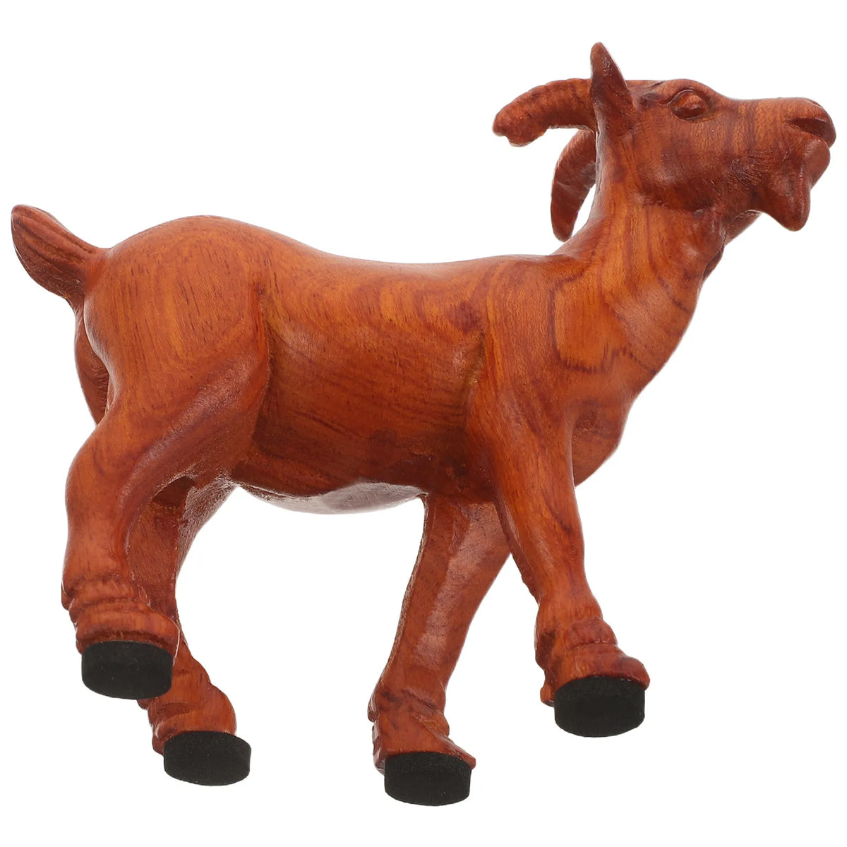 Wooden Chinese Zodiac Goat Sculpture – Feng Shui Ornament 2027 Zodiac Wood Sculpture SWANS Default Title