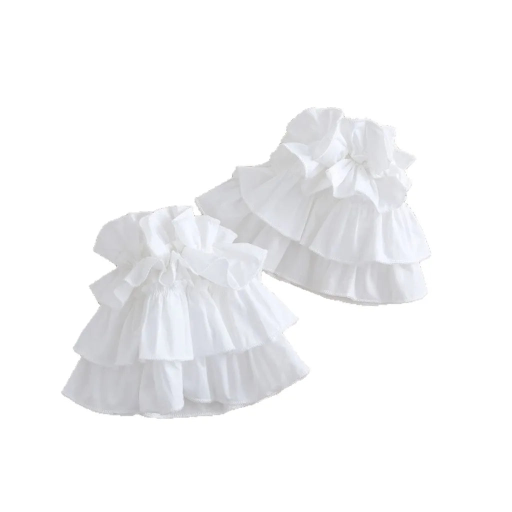 Layered Ruffle Fake Cuffs – Elastic Decorative Arm Cuffs Decorative Arm Cuffs SWANS
