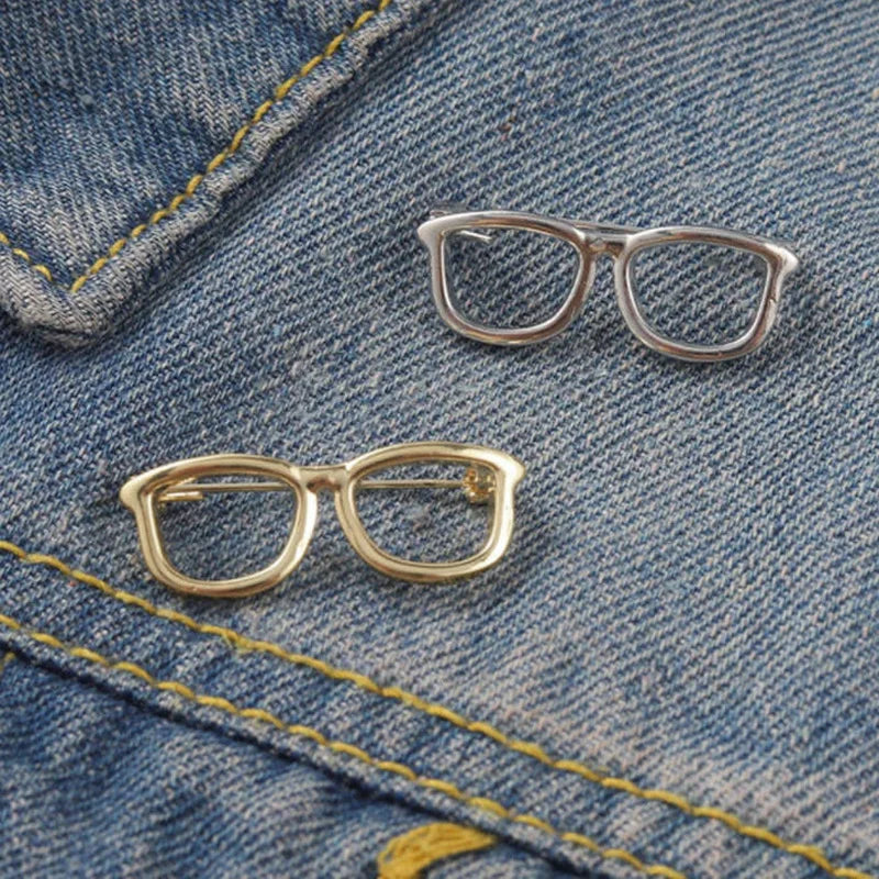 Eyeglasses Lapel Pin – Unisex Alloy Mini Brooch for Suits & Bags Lapel Pin Brooch SWANS