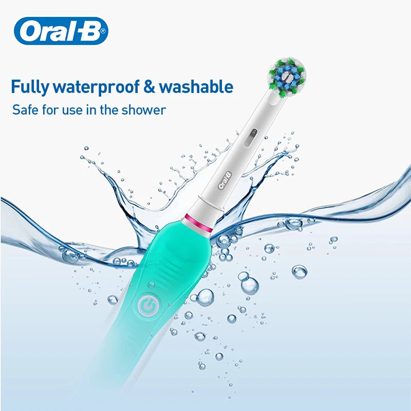 Oral-B Pro600 3D Electric Toothbrush – Timer & IPX7 Electric Toothbrush SWANS