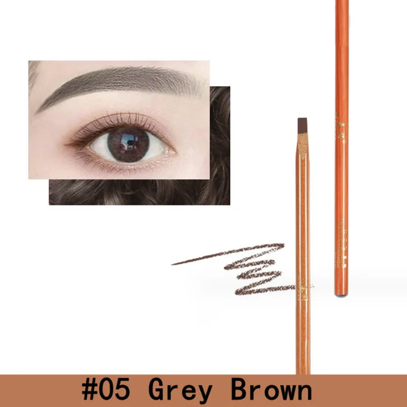 Waterproof Microblading Eyebrow Pencil – Natural Brow Definer Eyebrow Pencil SWANS 05 Grey Brown