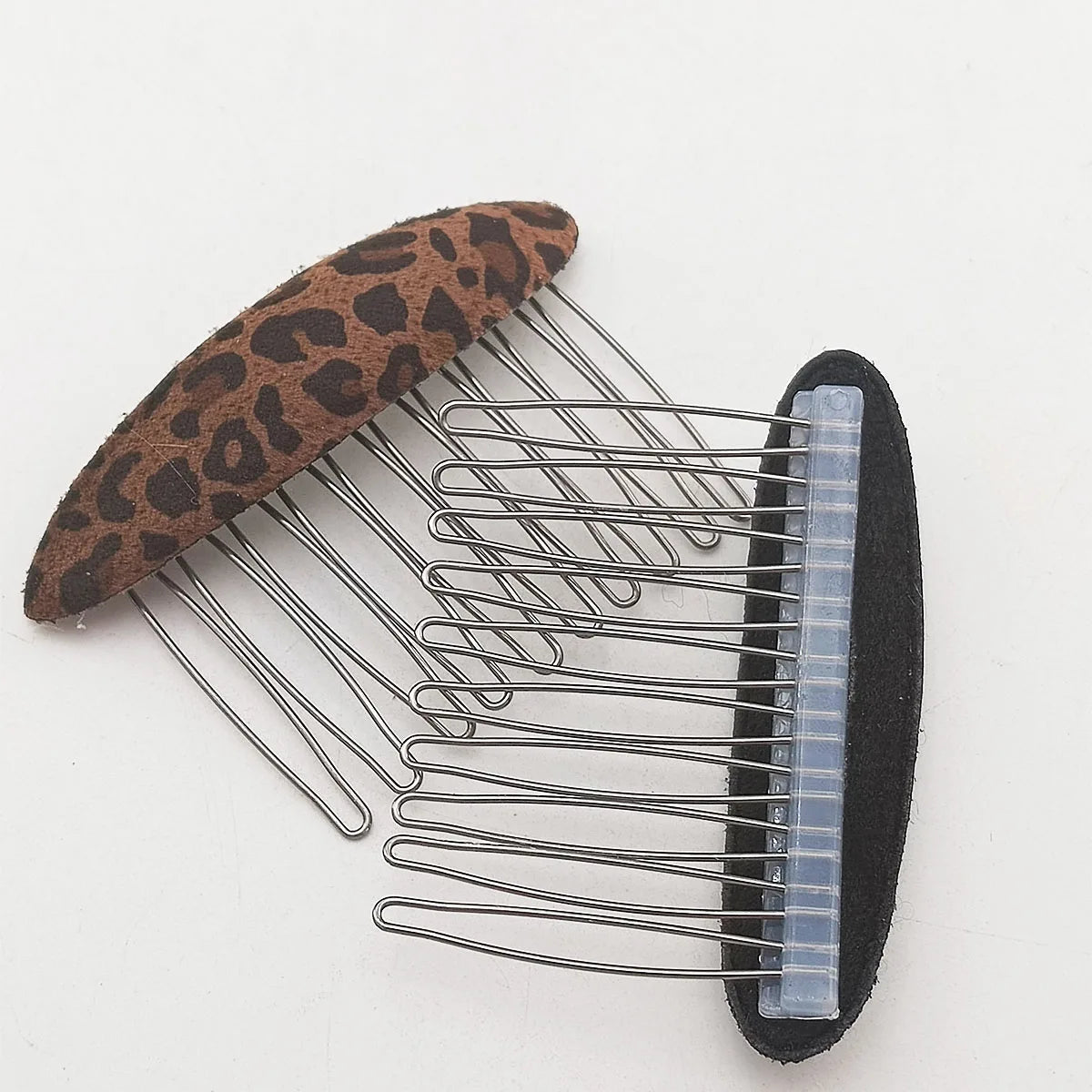 SWANS Oval Plush Hair Comb Side Clip – Vintage Women's Style Hair Comb Clip SWANS
