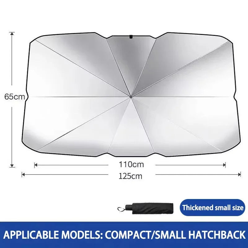 SWANS Foldable Car Windshield Sunshade – UV & Heat Protection Car Windshield Sunshade SWANS small size