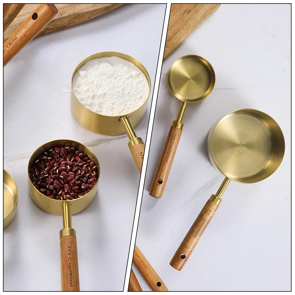 ROSENICE 4-Piece Stainless Steel Measuring Spoon Set | Kitchen Measuring Spoon Set SWANS