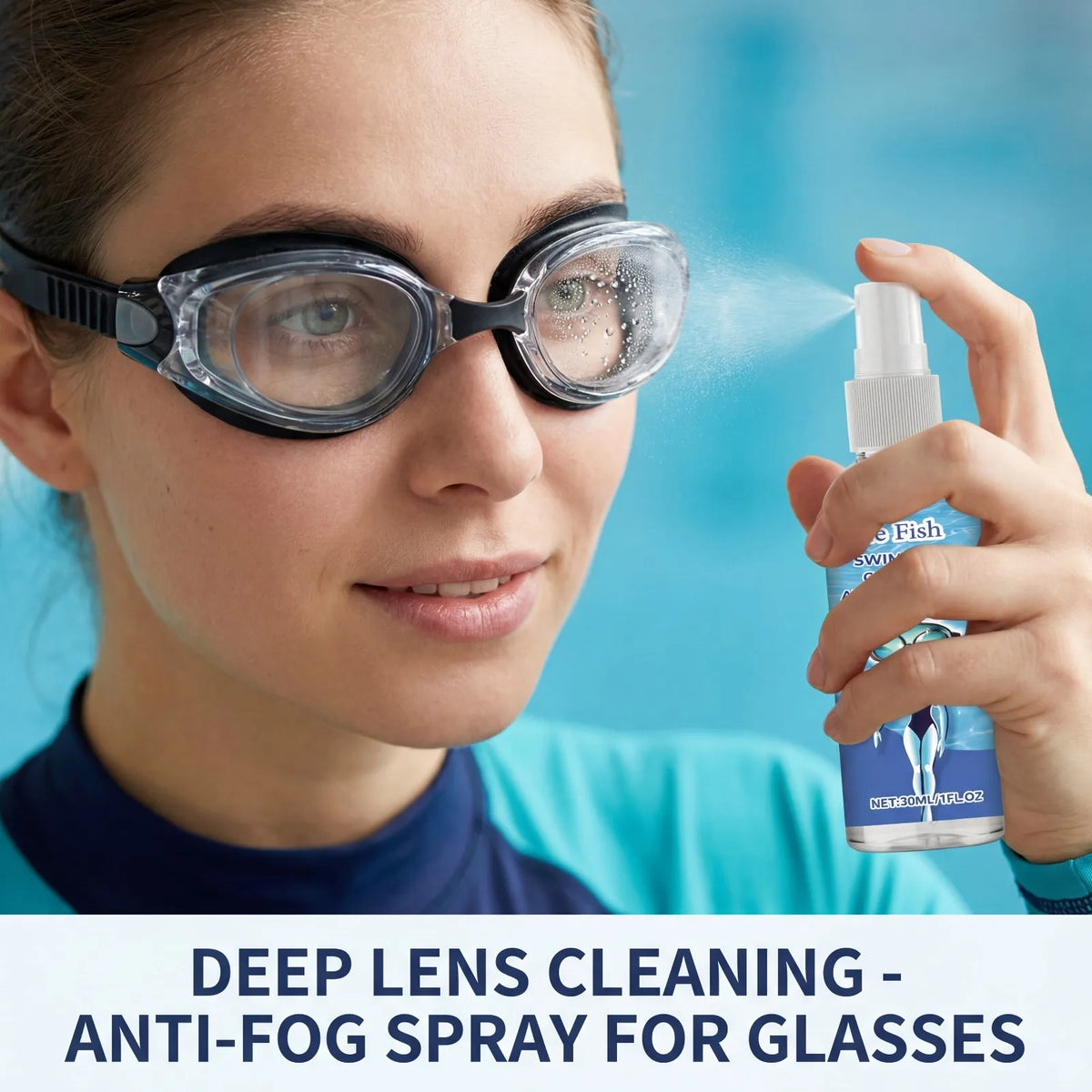 SWANS Anti-Fog Spray for Swim Goggles & Dive Masks 30ml Lens Defogger Spray SWANS
