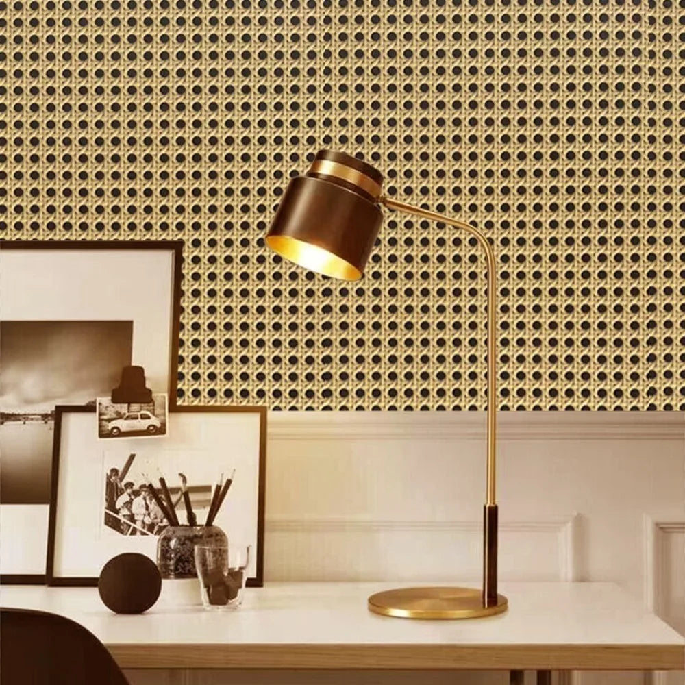 Retro 3D Rattan PVC Wall Sticker – Self-Adhesive Wallpaper Peel & Stick Wallpaper SWANS