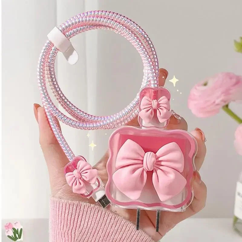 Silicone iPhone Charger Protector Cover & Cable Organizer Kit Charger Protector Cover SWANS