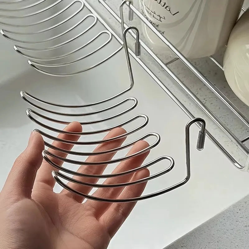 SWANS Stainless Steel Sink Drain Basket Expandable Organizer Sink Drain Basket SWANS