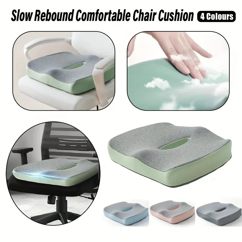 SWANS 3-Zone Memory Foam Seat & Lumbar Cushion | Ergonomic Seat & Back Cushion SWANS