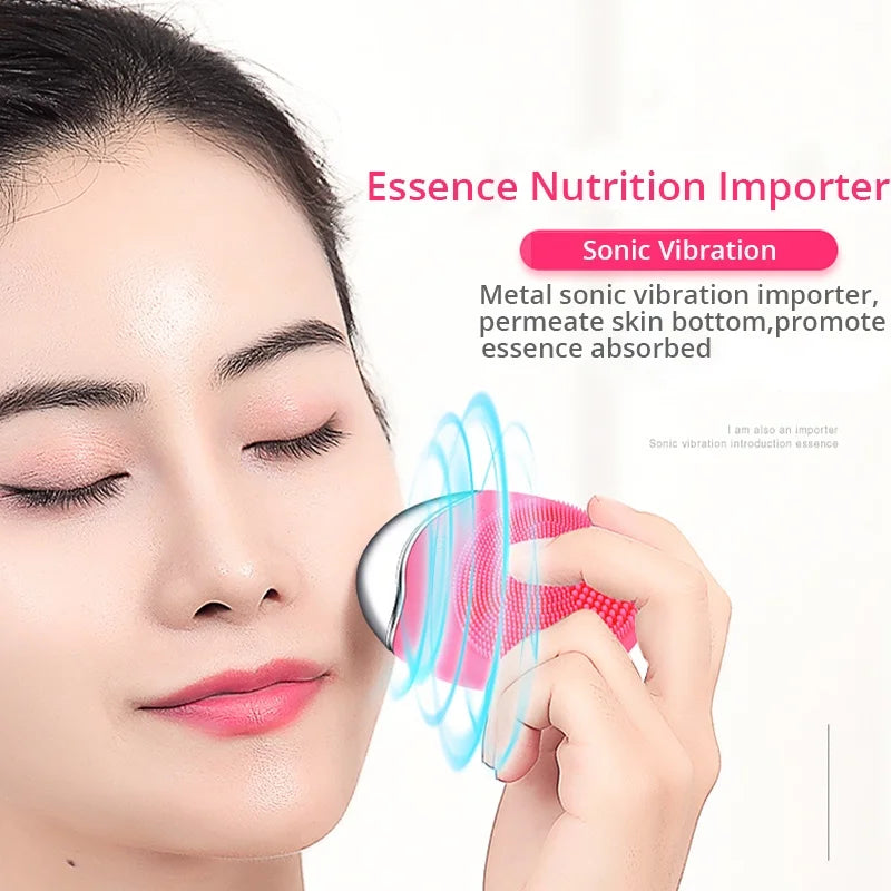 YUNChi Sonic Electric Facial Cleansing Brush – IPX7 Silicone Facial Cleansing Brush SWANS