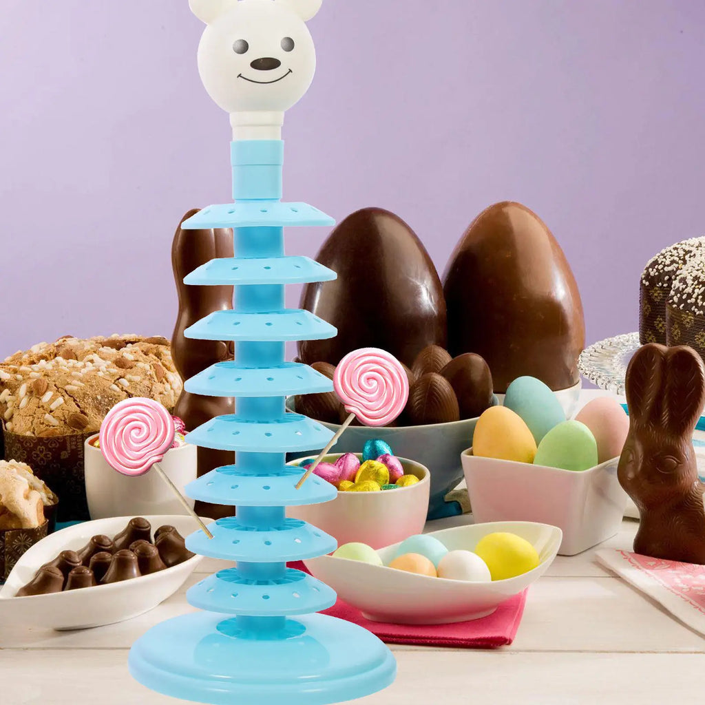 2-Pack Multi-Tier Lollipop Stand – Reusable Party Candy Display Lollipop Display Stand SWANS