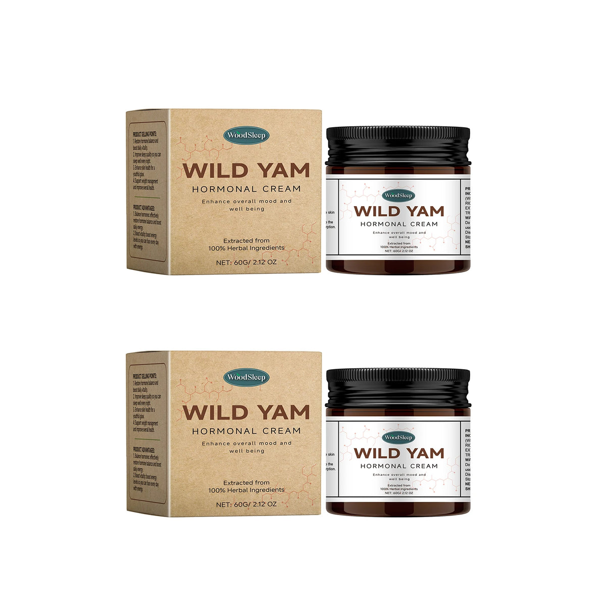 Wild Yam Cream – Hormone Balancing Moisturizer for Women 60g Body Moisturizer Cream SWANS 120g boxed 1