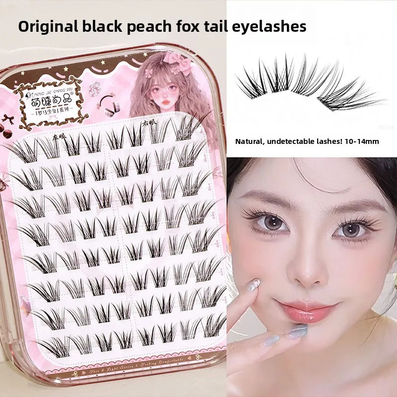 Self-Adhesive False Eyelashes – Fox Eye, Cat Eye & Wispy False Eyelashes SWANS 11 C