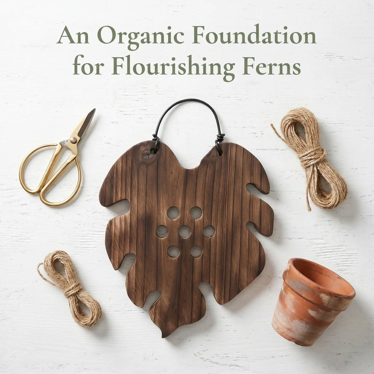 9.5" Wood Wall Planter – Staghorn Fern & Orchid Mount Board Wall Mounting Planter SWANS