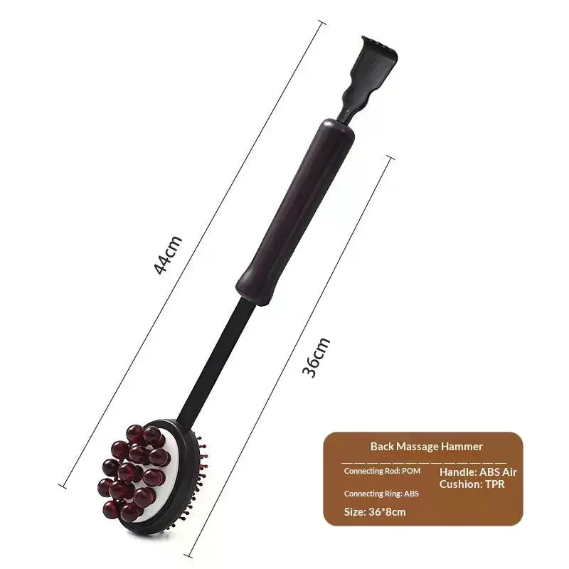 Double-Sided Retractable Massage Hammer with Back Scratcher Massage Hammer SWANS