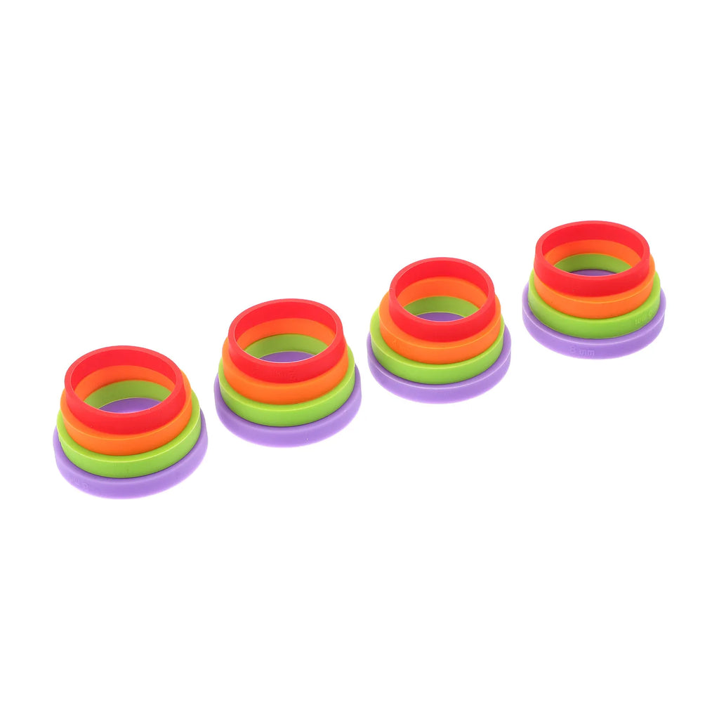 Silicone Rolling Pin Guide Rings 2mm–8mm | 2 Sets, 16 Rings Baking Guide Rings SWANS Default Title