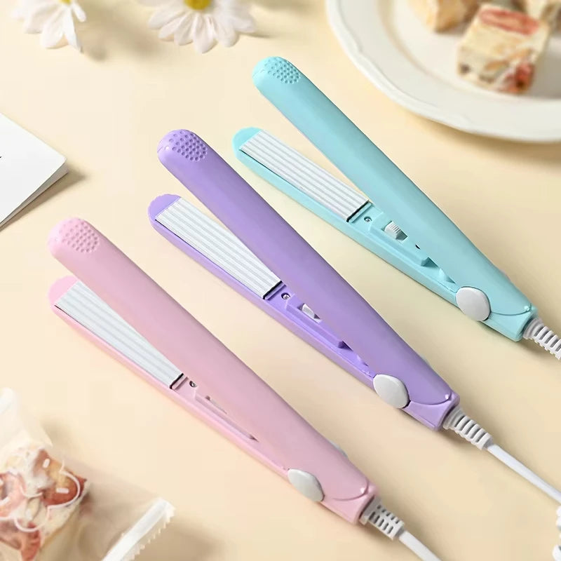 YIBER Mini Ceramic Hair Crimper Wave Iron – Travel Ready Mini Hair Crimper SWANS
