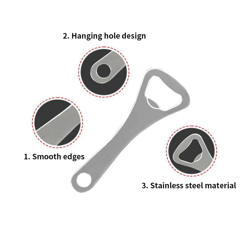 SWANS 10-Pack Stainless Steel Beer Bottle Opener Set Bottle Opener Set SWANS