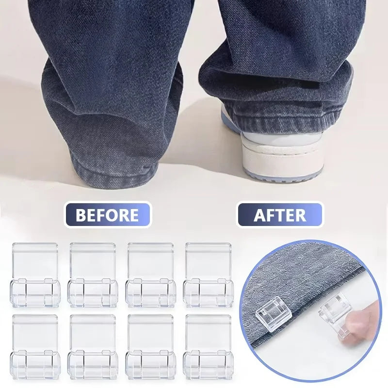 Invisible No-Sew Pants Hem Clips – Quick Leg Length Adjuster Hem Adjuster Clip SWANS