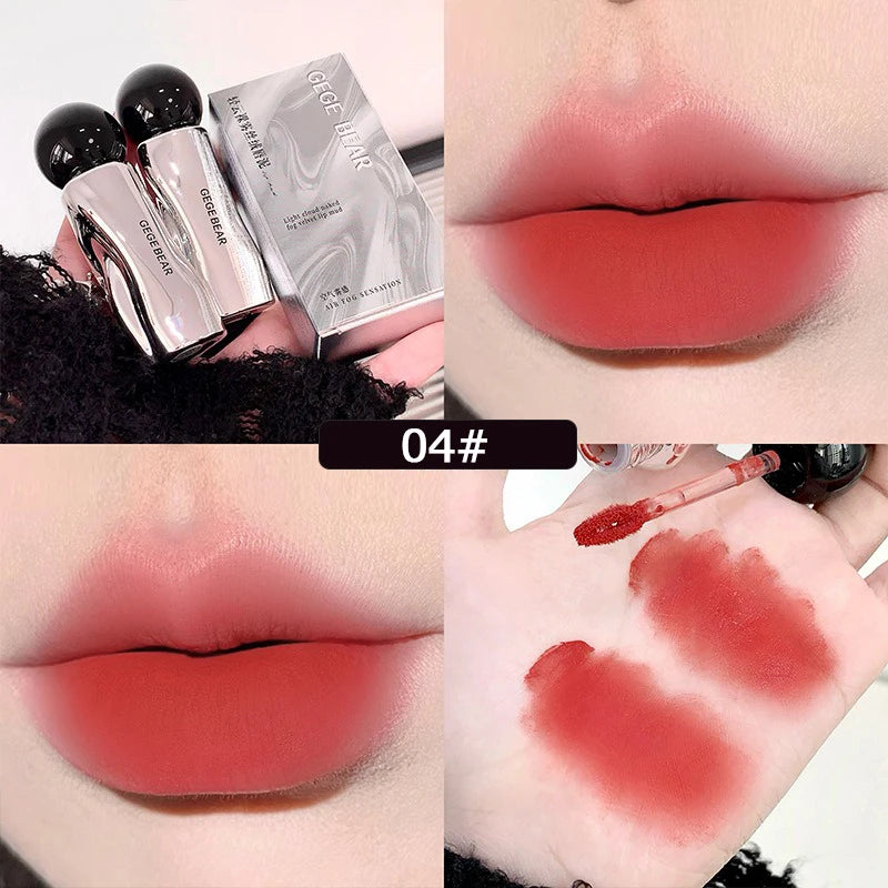 Velvet Mist Matte Lip Gloss – Long-Lasting Tint & Mud Cream Matte Lip Gloss SWANS B 04