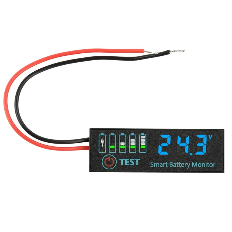 Battery Level Indicator LCD – 3S–12S Li-ion, LiPo & Lead Acid Battery Voltage Meter SWANS