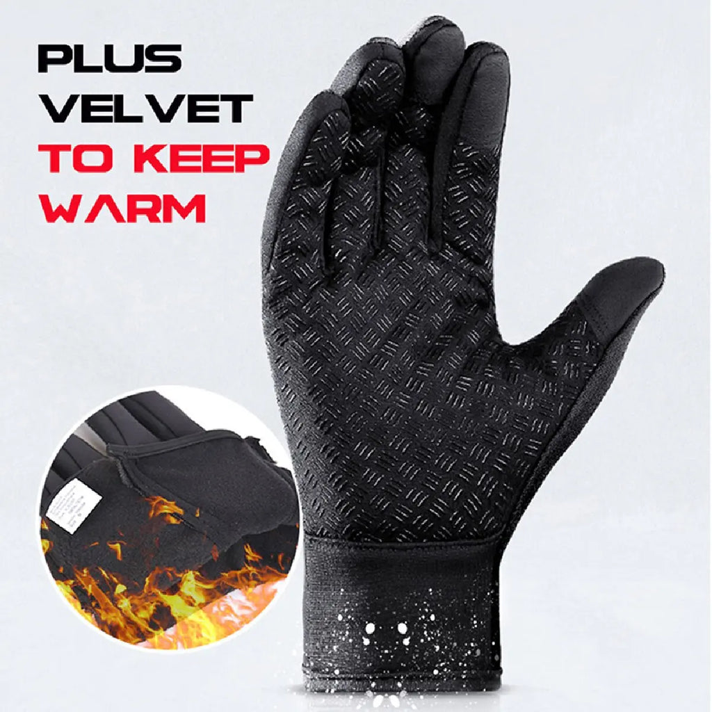 SWANS Winter Cycling Gloves – Windproof Touchscreen Full Finger Cycling Gloves SWANS