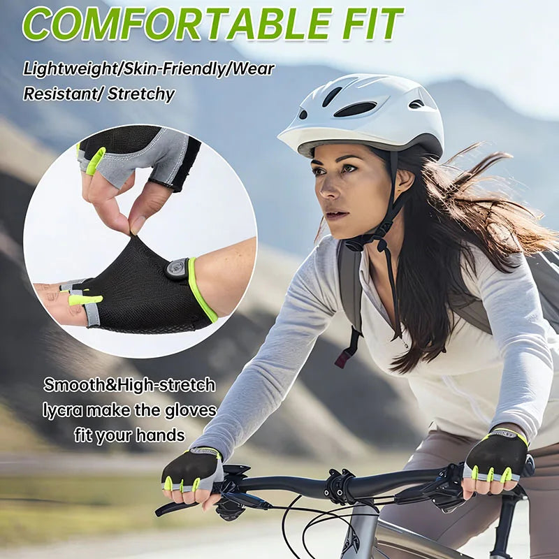 Half Finger Anti-Slip Cycling Gloves – Unisex Sports Gloves Sport Cycling Gloves SWANS