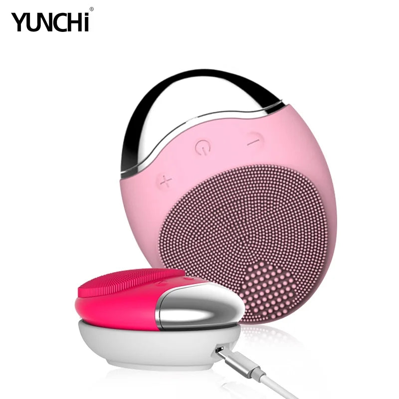 YUNChi Sonic Electric Facial Cleansing Brush – IPX7 Silicone Facial Cleansing Brush SWANS