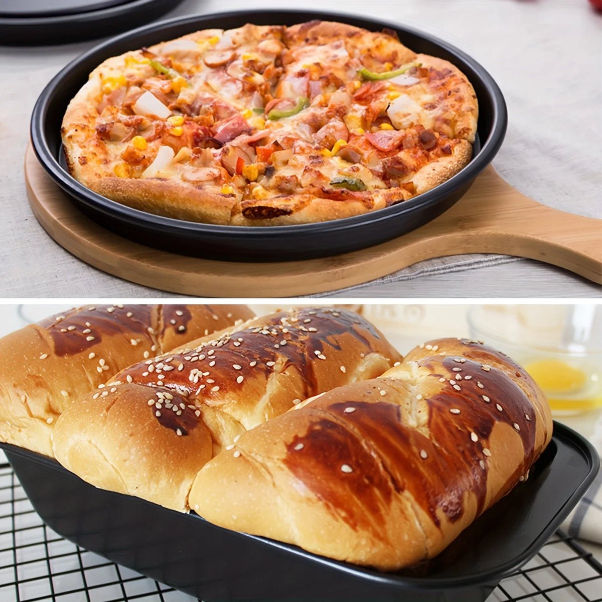 SWANS Carbon Steel Nonstick Baking Pan – Cake & Pizza Tray Nonstick Baking Pan SWANS
