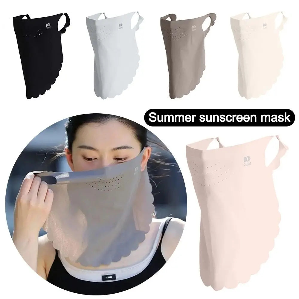UPF 50+ Sun Protection Face Mask & Neck Scarf – Breathable Sun Protection Scarf SWANS