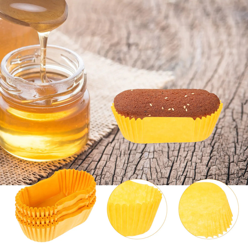 Oval Boat-Shape Baking Cups Grease-Proof Cupcake Liners 1000pc Cupcake Liners SWANS Default Title