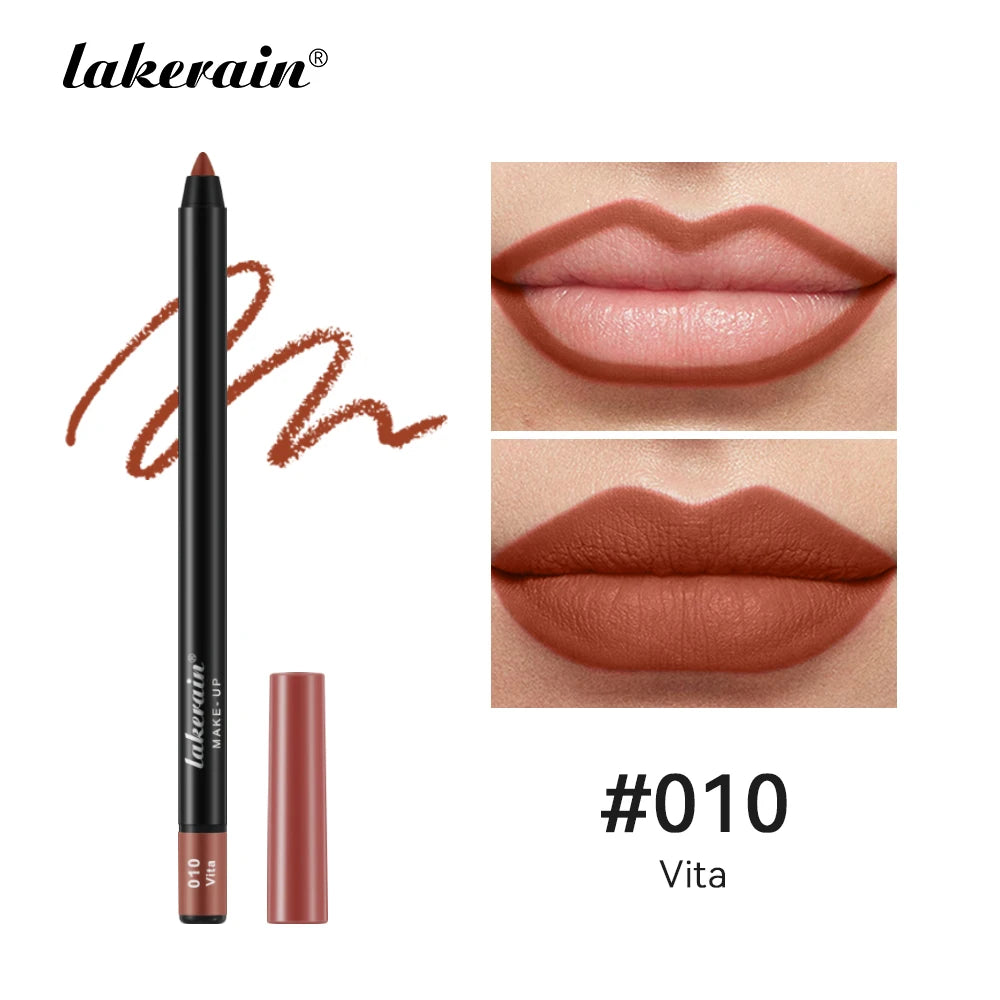 Waterproof Matte Lip Liner Pencil 12 Colors – Lakerain Lip Liner Pencil SWANS 10 Vita China Mainland