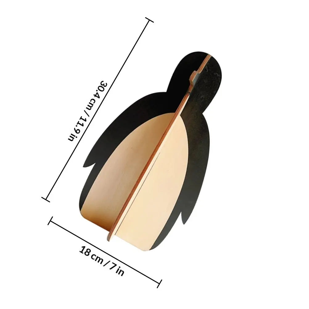 Solid Wood Penguin Glasses Holder – Desktop Eyewear Organizer Eyewear Holder Stand SWANS Multi