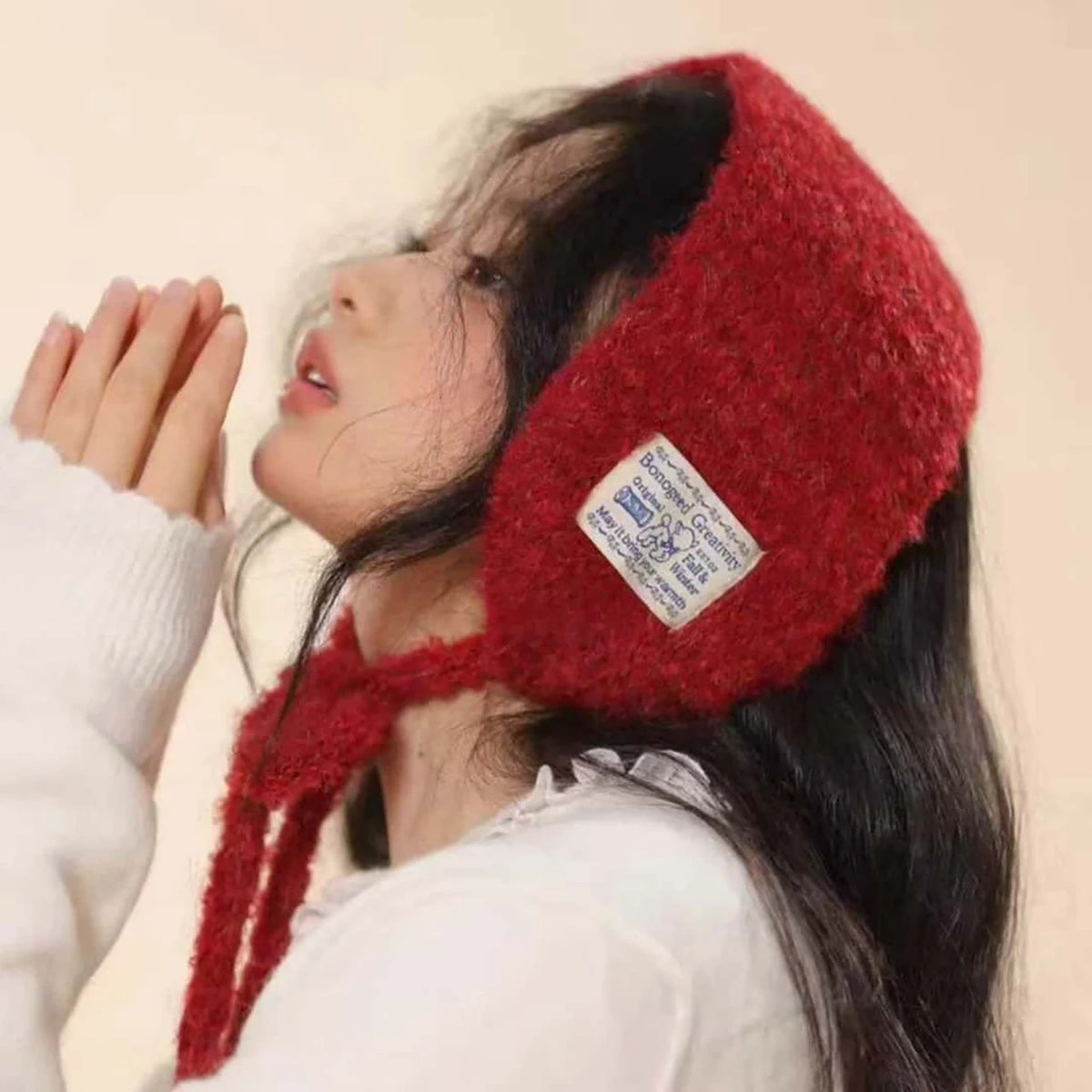 Women's Knit Earmuff Scarf – Windproof Warm Winter Neck Warmer Knit Earmuff Scarf SWANS