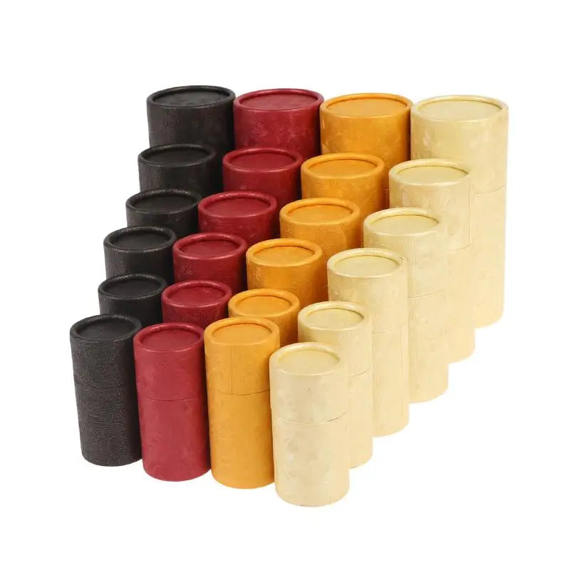 Kraft Paper Cylinder Tube Gift Box for Essential Oil Bottles Kraft Paper Tube Box SWANS