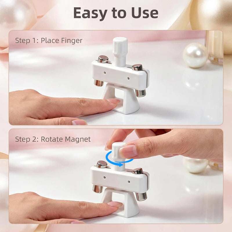 Cat Eye Nail Magnet Tool – Rotatable Glass Bead Effect Nail Art Magnet Tool SWANS