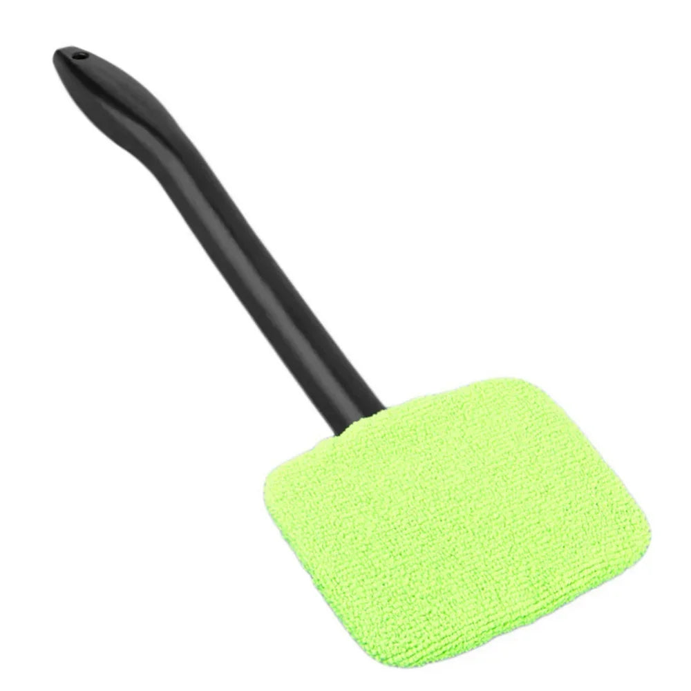 HVIERO Microfiber Car Window Cleaner Brush Long Handle Car Cleaning Brush SWANS Green