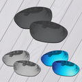 Polarized Replacement Lenses for Oakley Splice – UV400 Sunglass Replacement Lenses SWANS Black-Silver-Blue