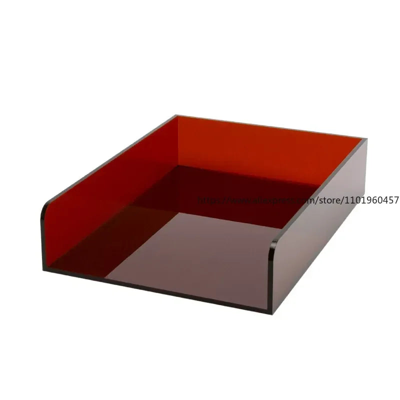 Stackable Acrylic Desk Letter Tray A4/A5 Document Organizer Desktop Document Tray SWANS
