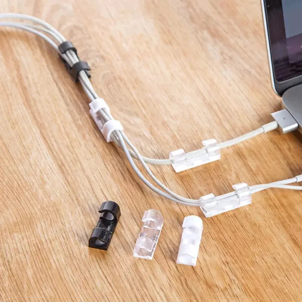 Cable Organizer Clips – Desktop Cord & Wire Management Cable Organizer Clips SWANS