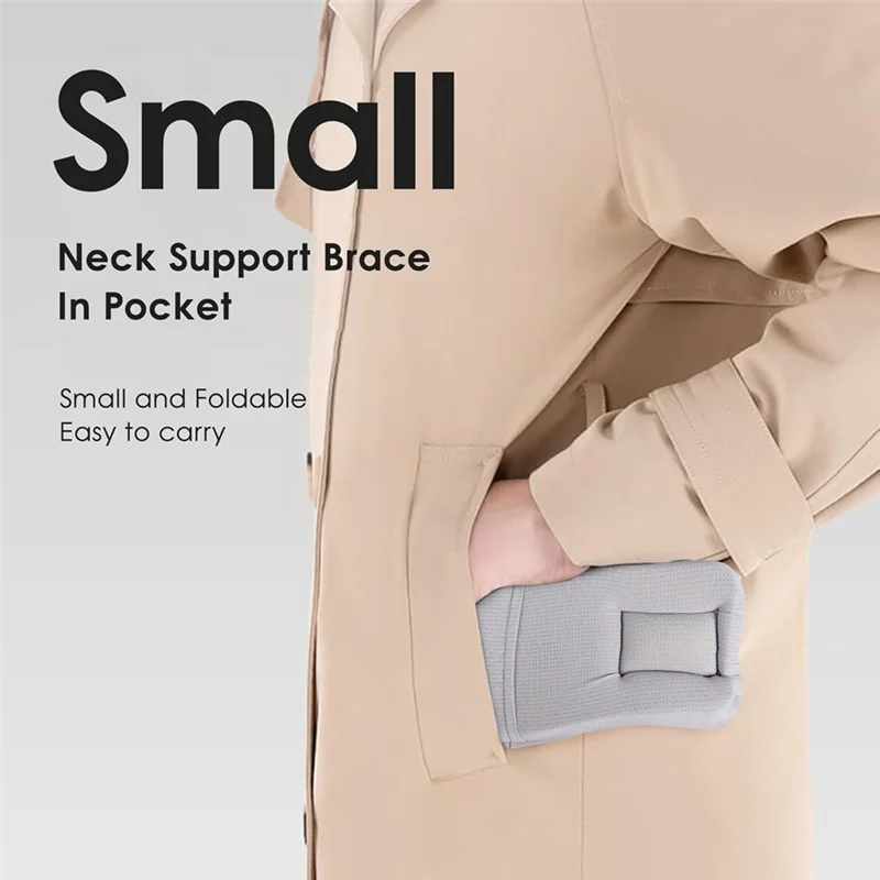Soft Cervical Collar Neck Brace – Breathable Ergonomic Support Cervical Neck Brace SWANS Gray