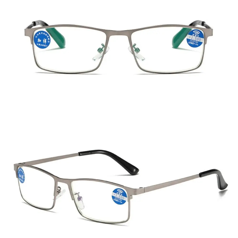 SWANS Rectangle Reading Glasses – Unisex Metal Frame Readers Reading Glasses SWANS
