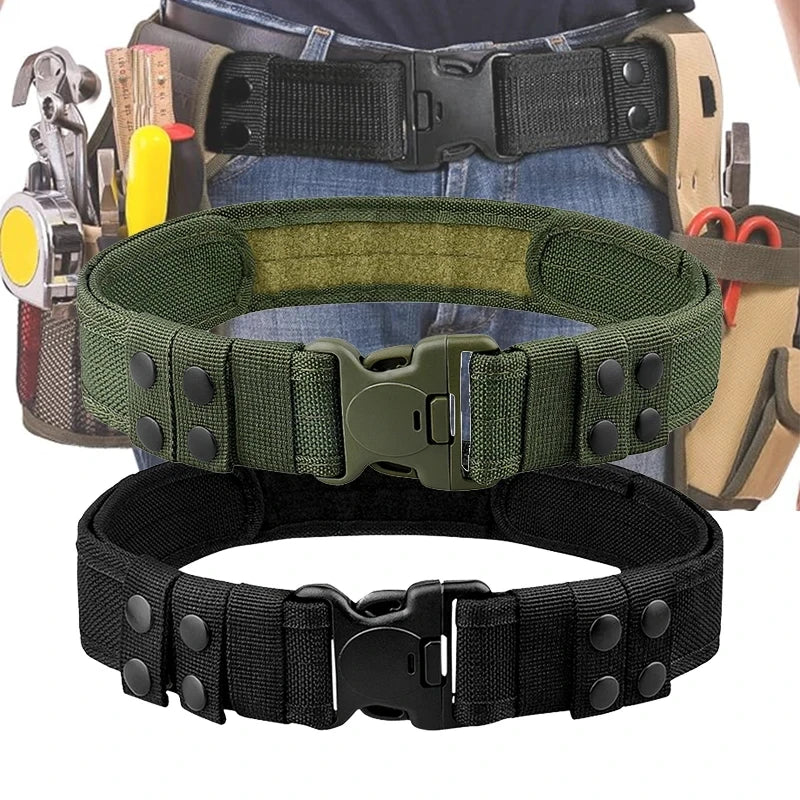 Tactical Nylon Canvas Belt – Unisex Outdoor Camouflage Work Belt Tactical Canvas Belt SWANS